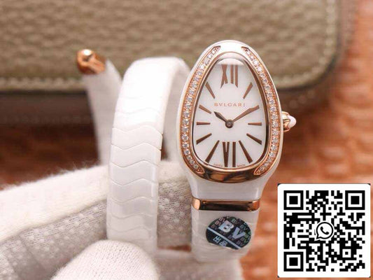 Bvlgari Serpenti 102613 1:1 Mejor edición BV Factory esfera blanca