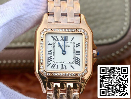 Panthere De Cartier W3PN0007 27MM 1:1 Mejor edición BV Factory esfera blanca