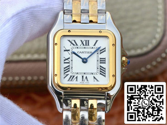 Panthere De Cartier W2PN0007 27MM 1:1 Mejor edición 8848 Esfera blanca de fábrica