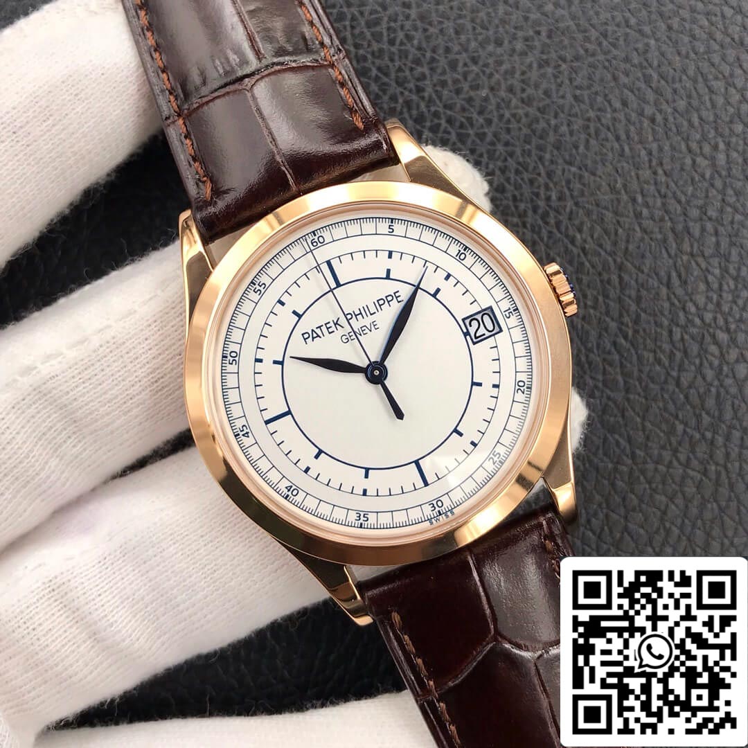 Patek Philippe Calatrava 5296R-001 1:1 Best Edition ZF Factory quadrante bianco in oro rosa