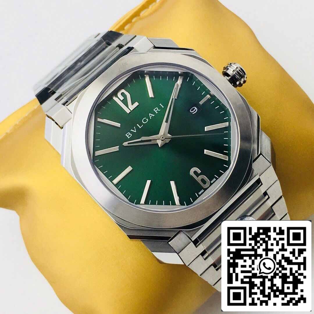 Bvlgari OCTO SOLOTEMPO 101963 BGOP41BGLD 1:1 Best Edition BV Factory quadrante verde