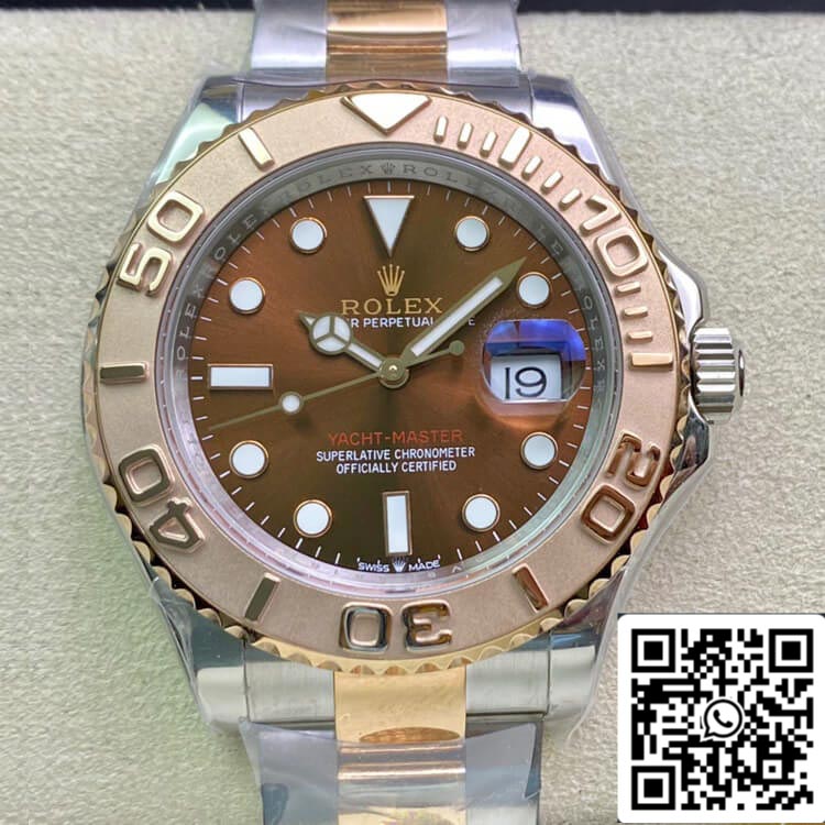 Rolex Yacht-Master 40mm 116621 AR Factory 1:1 Best Edition svizzero ETA2824 quadrante marrone