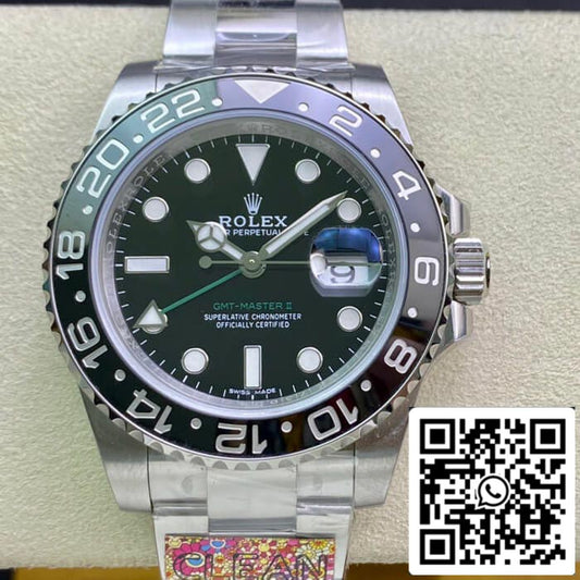 Rolex GMT Master II 116710LN-78200 1:1 Mejor Edición Clean Factory Bisel Negro