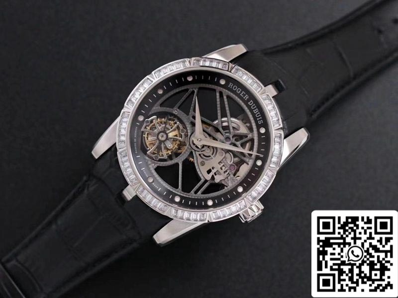 Roger Dubuis Excalibur RDDBEX0393 1:1 Migliore edizione JB Factory Tourbillon V3 Diamond Swiss RD505SQ