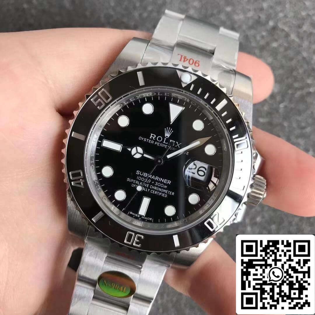 Rolex Submariner 116610LN 1:1 Best Edition Noob Factory V12 quadrante nero