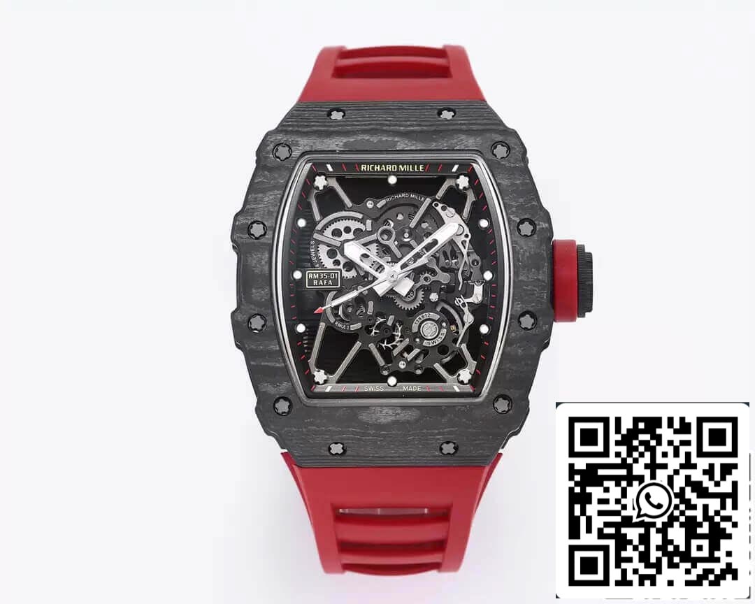 Richard Mille RM35-01 Cinturino in caucciù di fabbrica BBR della migliore edizione 1: 1