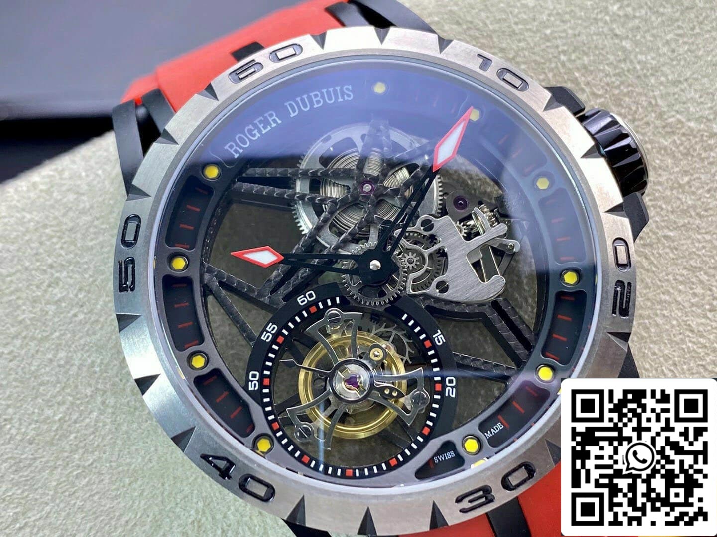 Roger Dubuis Excalibur RDDBEX0549 1:1 Mejor Edición BBR Factory Tourbillon Esfera Esqueleto