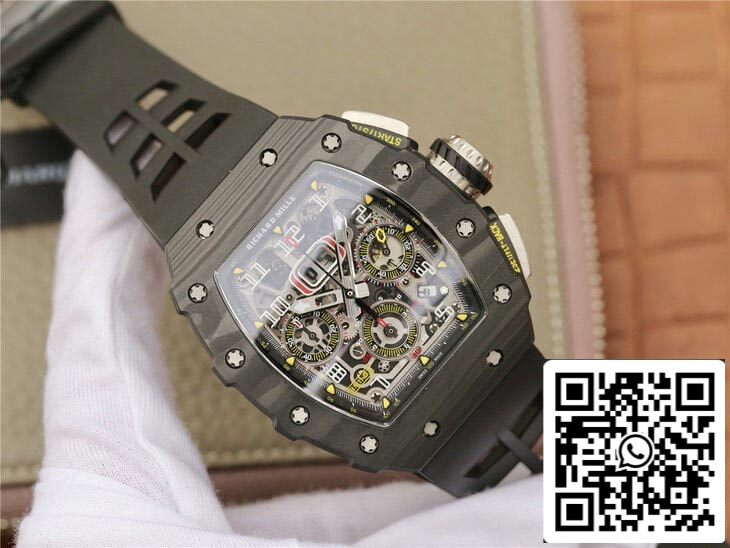 Custodia in fibra di carbonio nera KV Factory Richard Mille RM11-03 1: 1 Best Edition