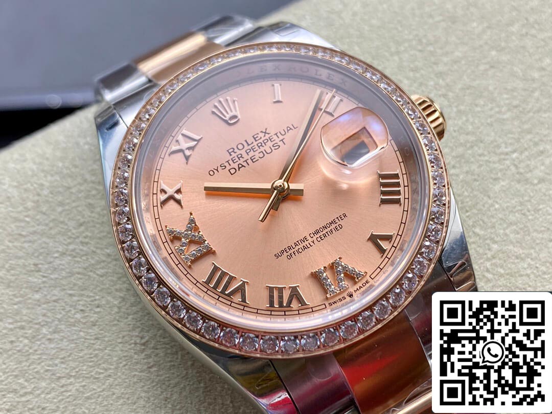 Rolex Datejust M126281RBR-0016 1:1 Best Edition EW Factory Quadrante rosa