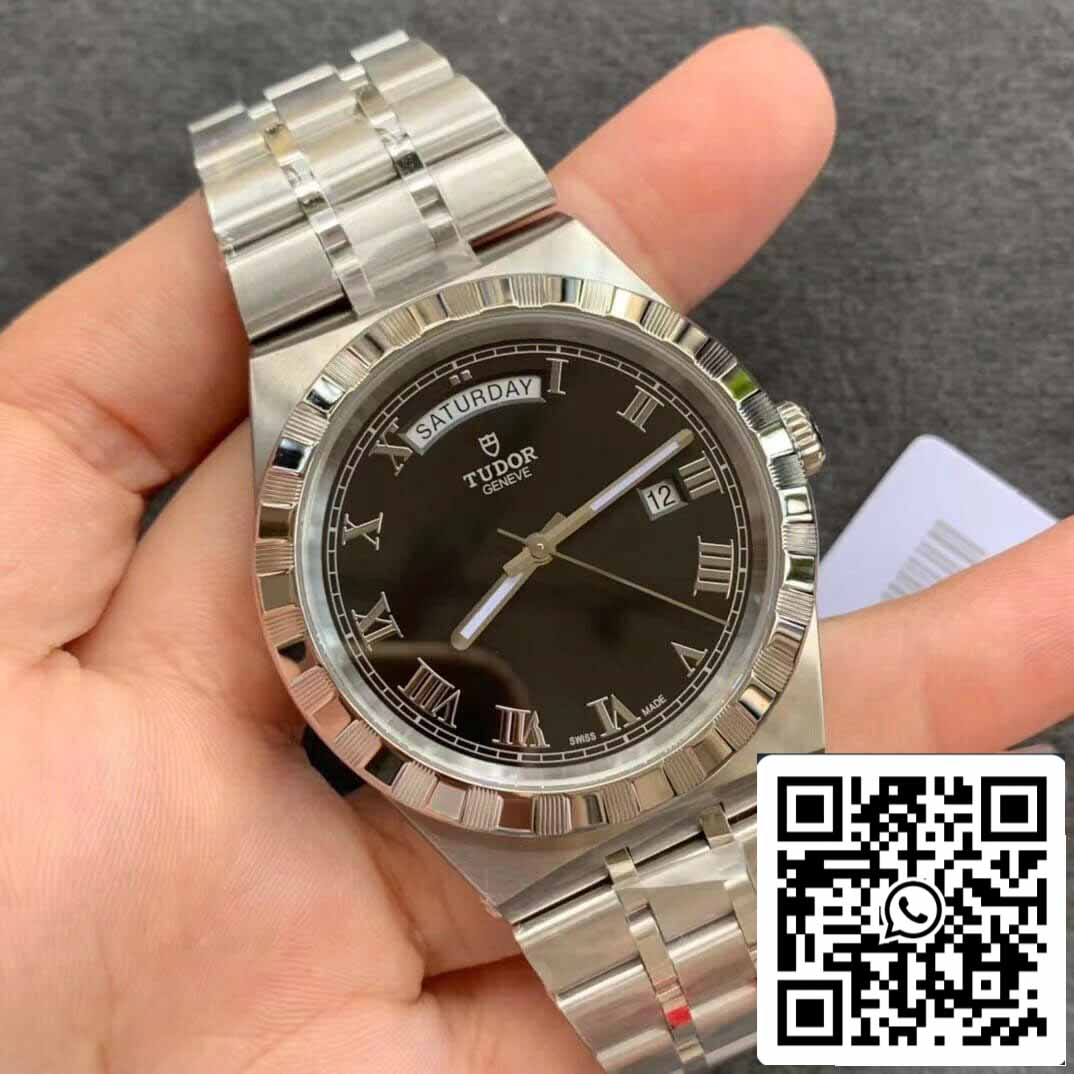 Réplica Tudor Royal M28600-0003 Día Fecha V7 Fábrica Esfera Negra