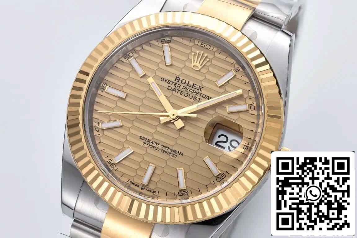 Rolex Datejust 41MM M126333-0021 1:1 Best Edition Clean Factory Gold Dial