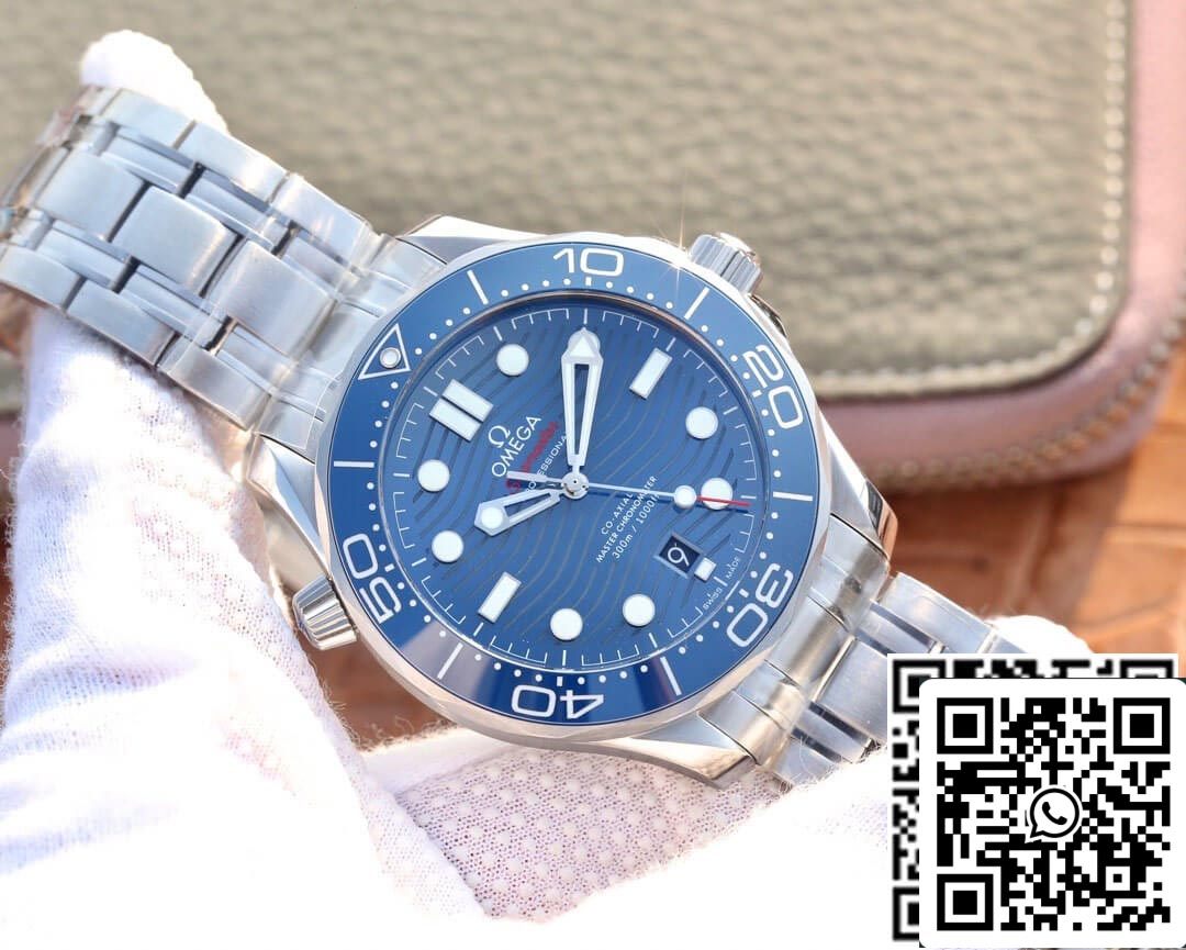 Omega Seamaster Diver 300M 210.30.42.20.03.001 1:1 Best Edition VS quadrante blu di fabbrica