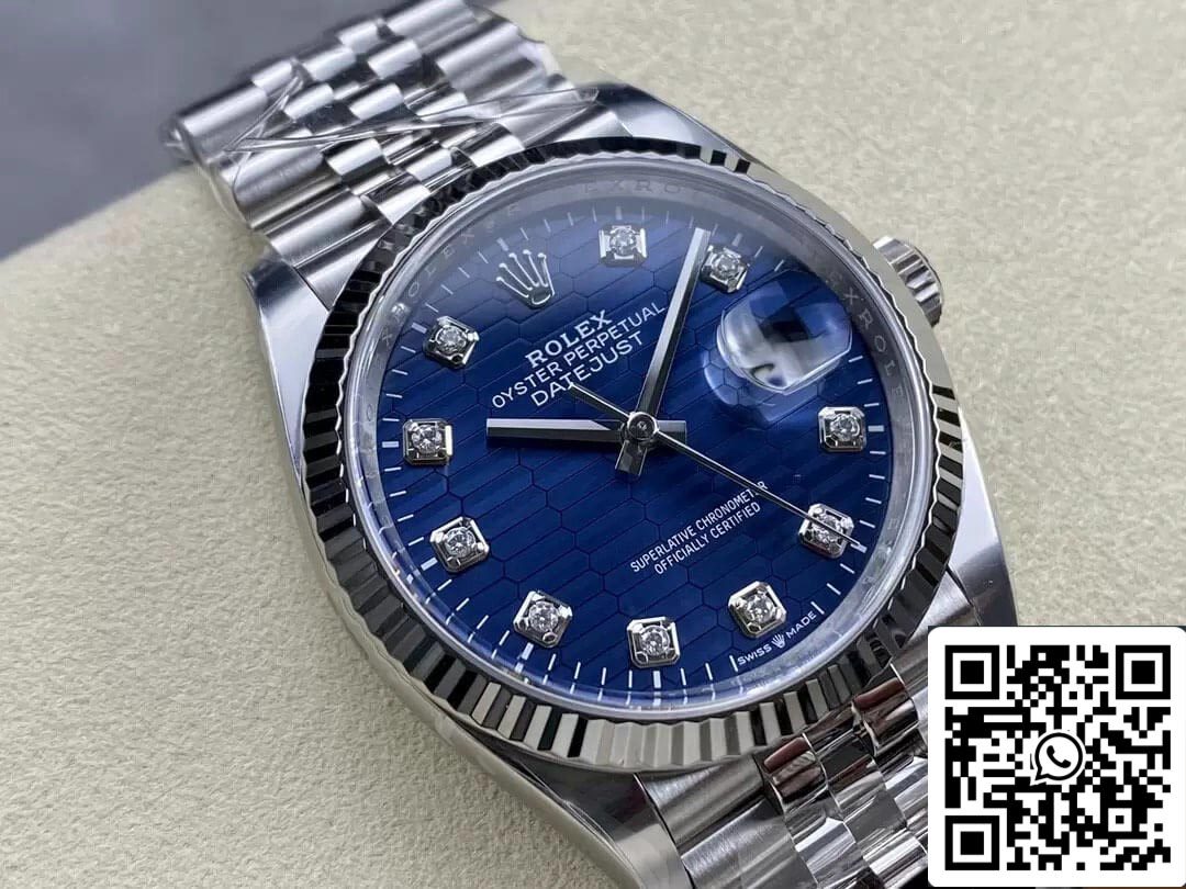 Rolex Datejust M126234-0057 36MM 1:1 Mejor edición Clean Factory esfera azul