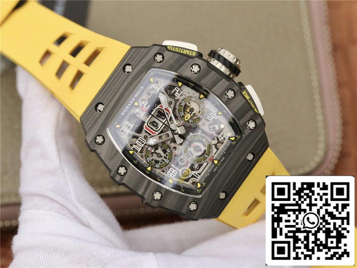 Richard Mille RM11-03 1:1 Mejor Edición KV Factory Fibra de Carbono