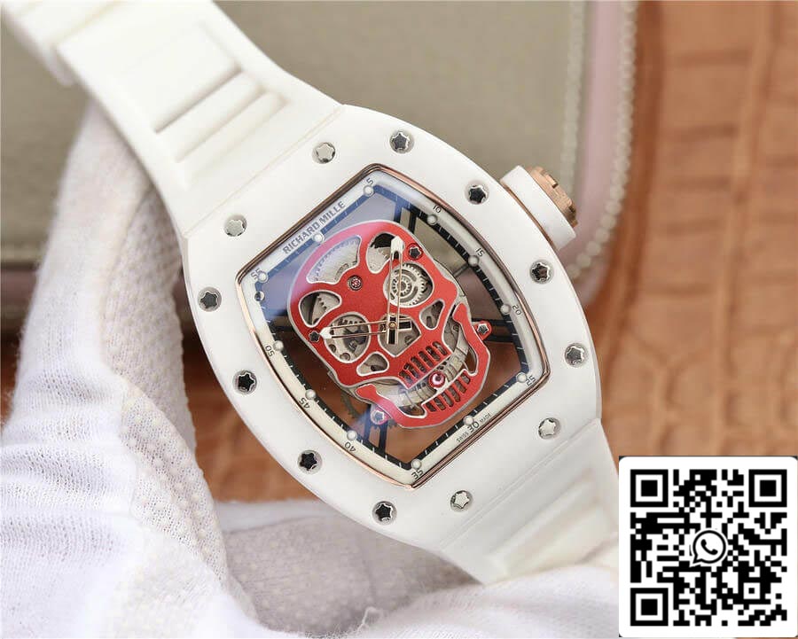 Richard Mille RM52-01 1:1 Best Edition KV Factory in ceramica bianca