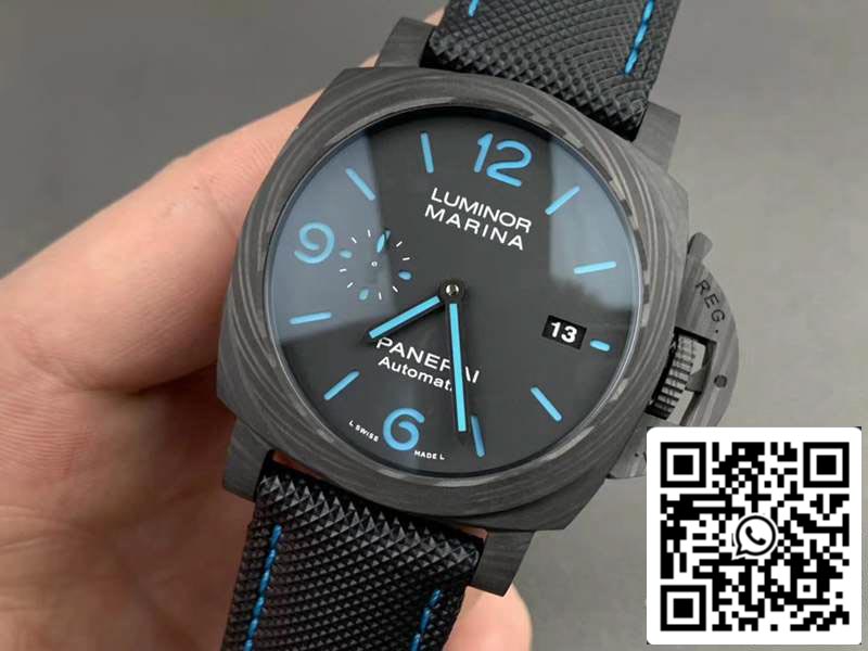 Panerai Luminor PAM01661 1:1 Best Edition VS Factory Black Carbon Swiss P9010