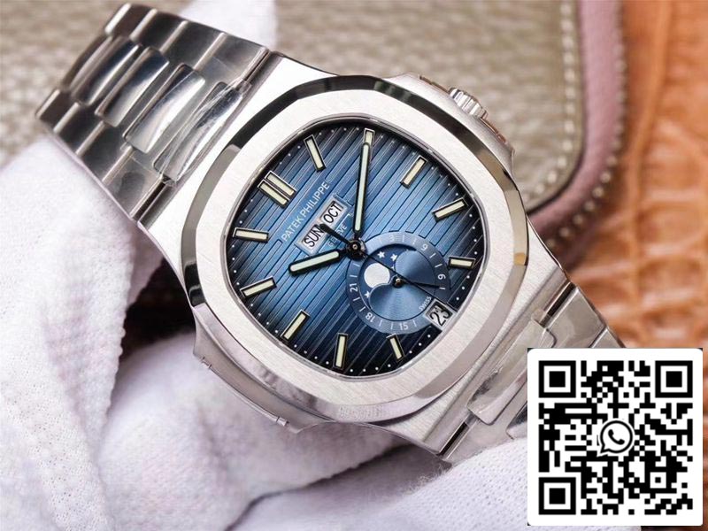 Patek Philippe Nautilus 5726/1A-014 1:1 Mejor edición PF Factory esfera azul suizo ETA324