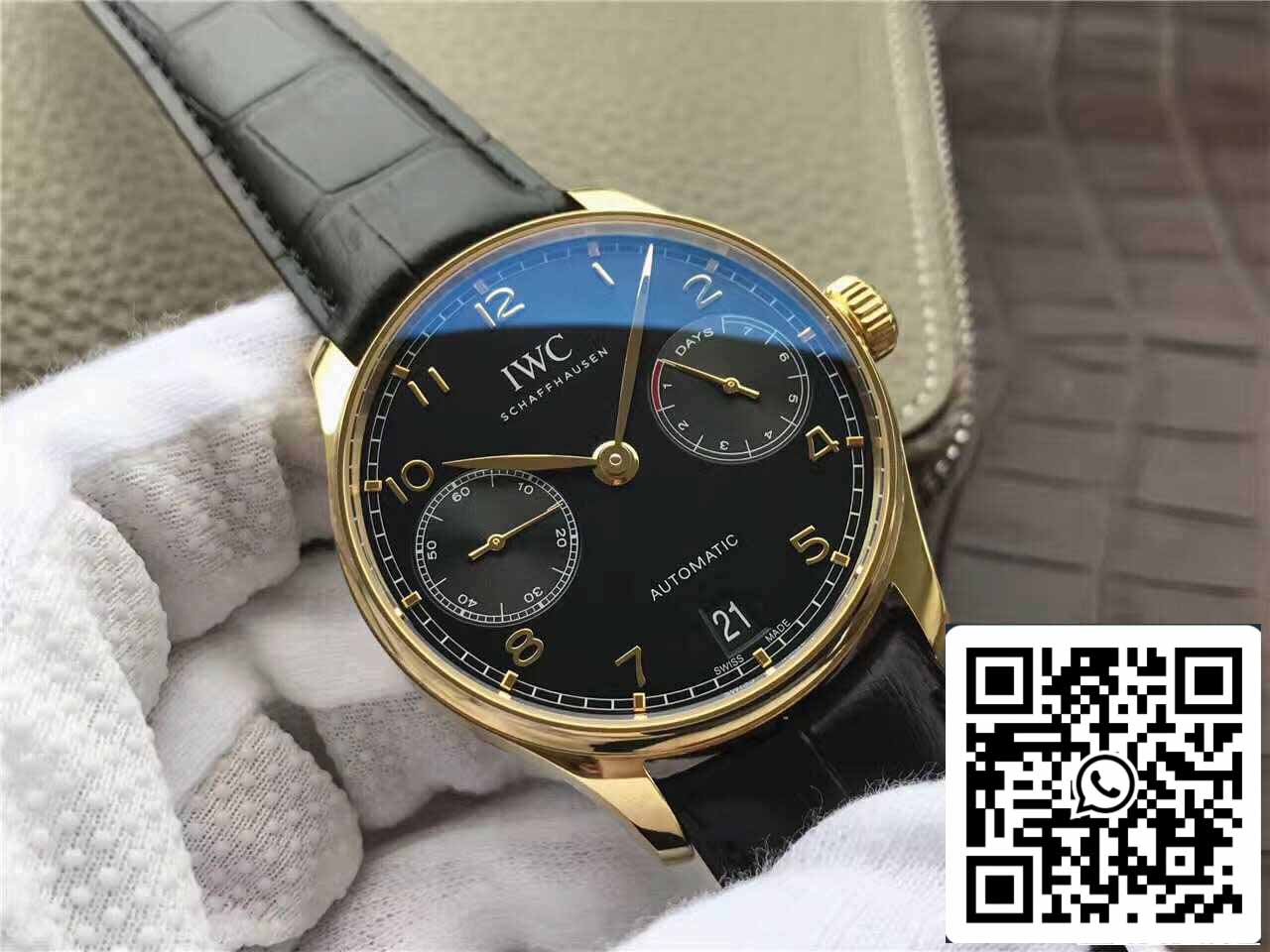 IWC Portugieser IW500101 1:1 Mejor edición ZF Factory esfera negra