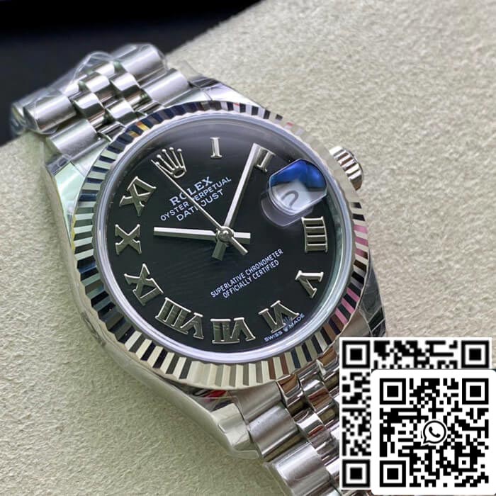 Rolex Datejust M278274-0002 31MM 1:1 Miglior Edizione EW Factory Nero Dia