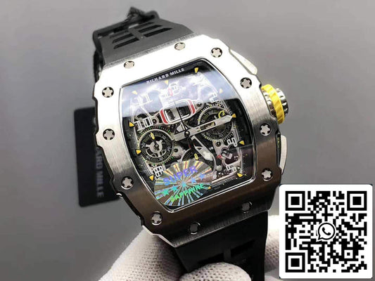 Richard Mille RM11-03 1:1 Best Edition KV Factory Titanium Case Rubber Strap