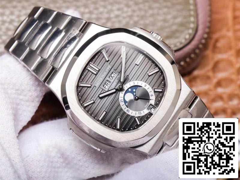 Patek Philippe Nautilus 5726/1A-001 1:1 Mejor Edición PF Factory Esfera Gris Suizo ETA324