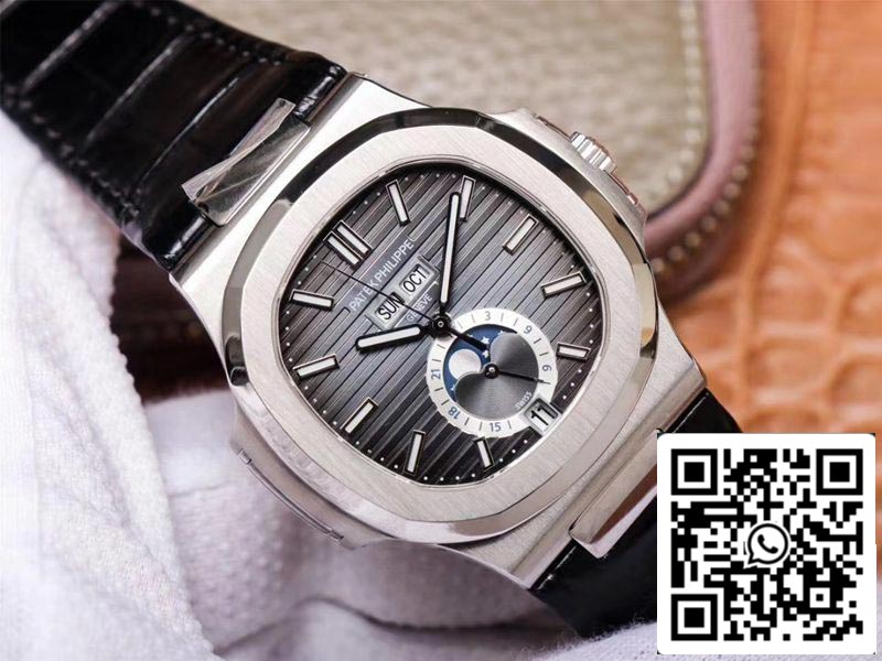 Patek Philippe Nautilus 5726A-001 1:1 Mejor edición PF Factory Correa negra Suiza ETA324