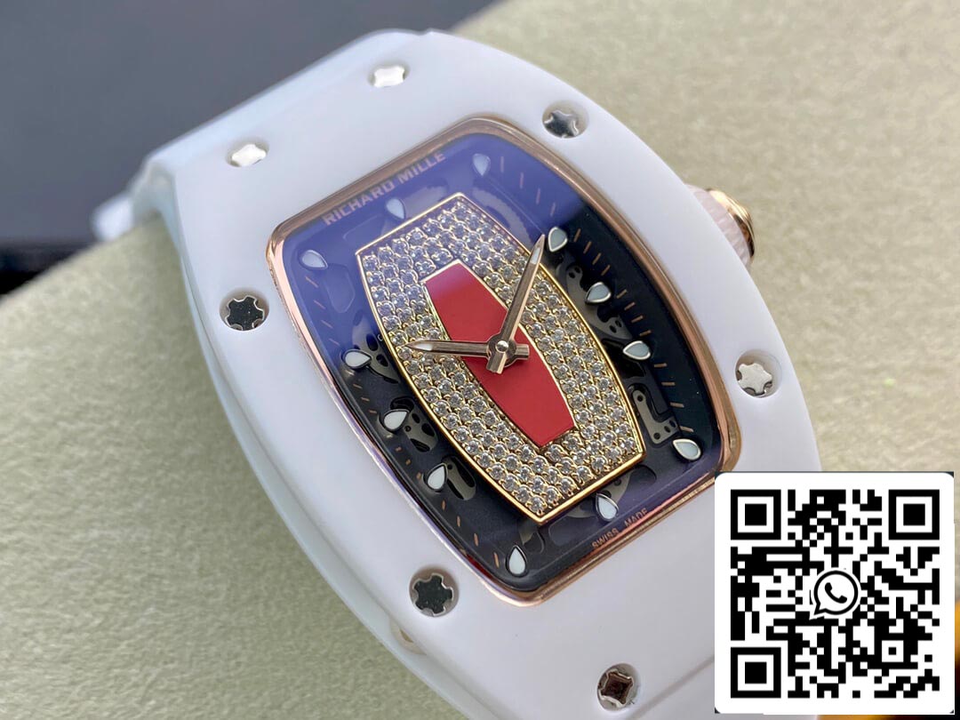 Richard Mille RM 07-01 Quadrante con diamanti di fabbrica RM della migliore edizione 1: 1