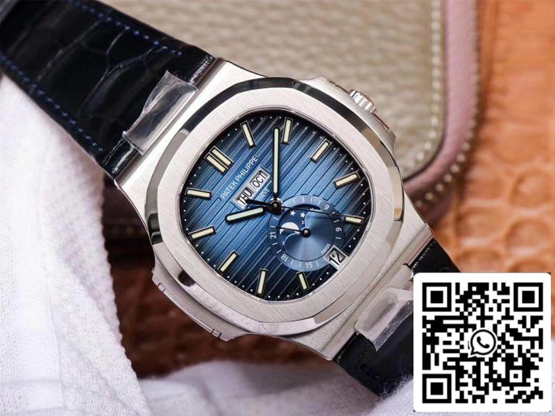 Patek Philippe Nautilus 5726/1A-014 1:1 Mejor edición PF Factory Correa negra Suiza ETA324