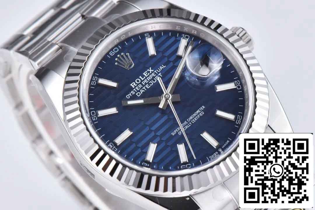 Rolex Datejust 41MM M126334-0031 1:1 Mejor edición Clean Factory esfera azul correa Oyster