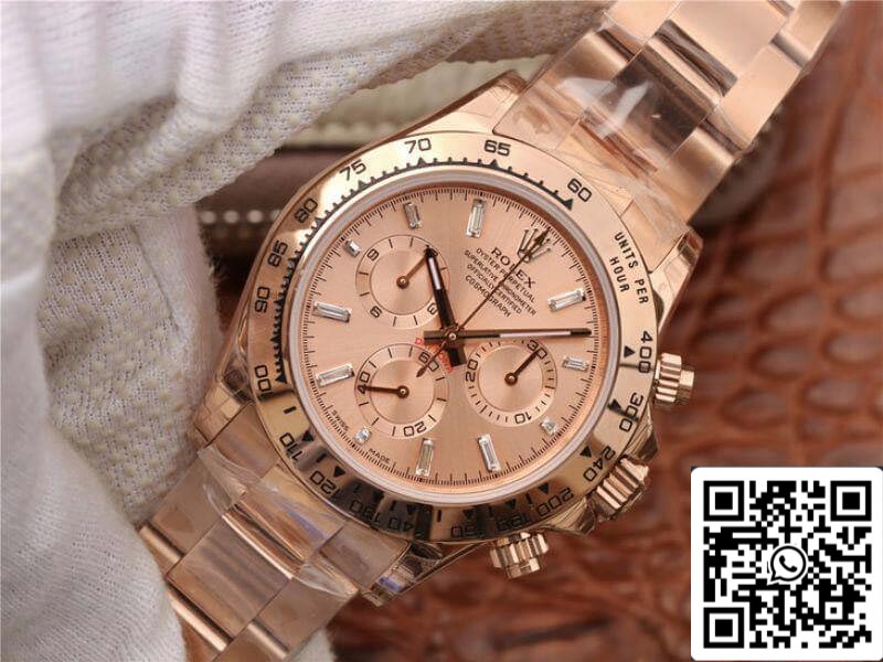 Rolex Daytona Cosmograph 116508 JH Factory 1:1 Best Edition Swiss ETA4130 Rose Gold Dial