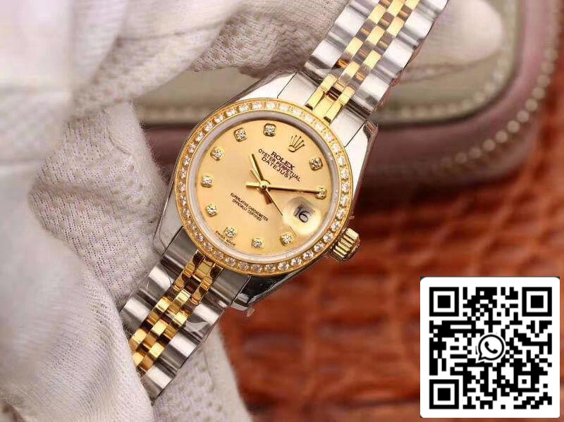 Rolex Lady Datejust 28MM 1:1 Best Edition Swiss NH05 Movement Plating 18K Gold Dial