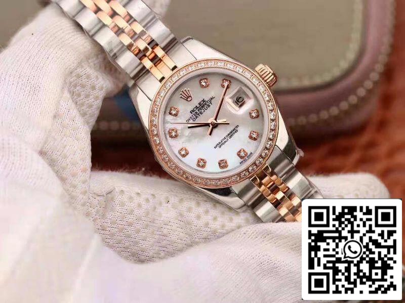 Rolex Lady Datejust 28MM 1:1 Migliore edizione svizzera Movimento NH05 originale importato Quadrante smaltato bianco