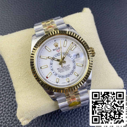 Rolex Sky Dweller M336933-0006 1:1 Best Edition Noob Factory V2 quadrante bianco