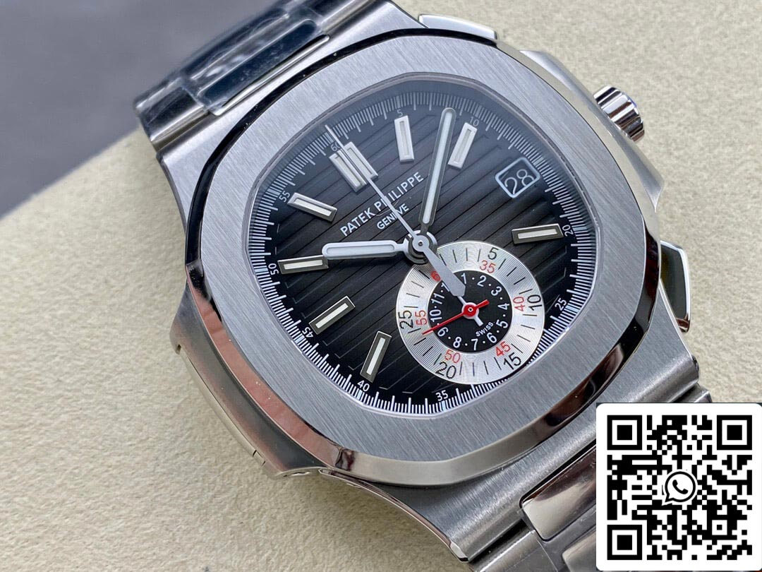 Patek Philippe Nautilus 5980/1A-014 1:1 Mejor Edición PPF Esfera Negra de Fábrica