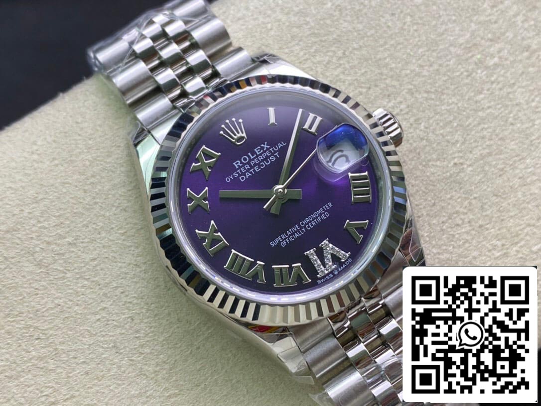 Rolex Datejust M178274-0088 1:1 Mejor Edición EW Factory Esfera Púrpura