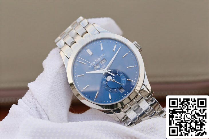 Patek Philippe Complicazioni 5396/1G-001 1:1 Best Edition KM Factory Oro bianco Quadrante blu