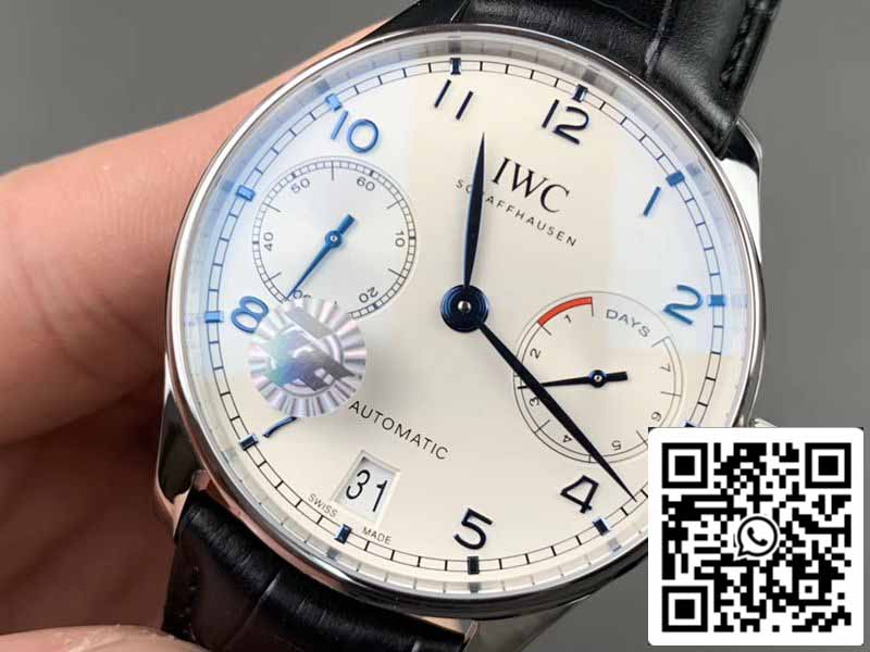 IWC Portugieser IW500705 1:1 Best Edition ZF Factory V5 White Dial Swiss ETA52010