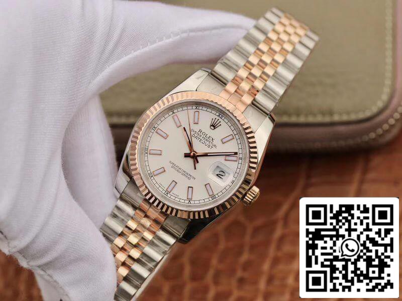 Rolex Datejust 126233 36 mm GM Factory 1:1 Mejor edición ETA3135 suiza envuelta en oro de 18 quilates