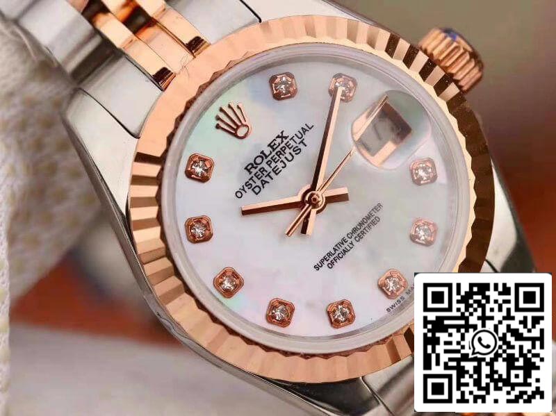 Rolex Lady Datejust 28MM 1:1 Best Edition svizzero NH05 placcato in oro rosa