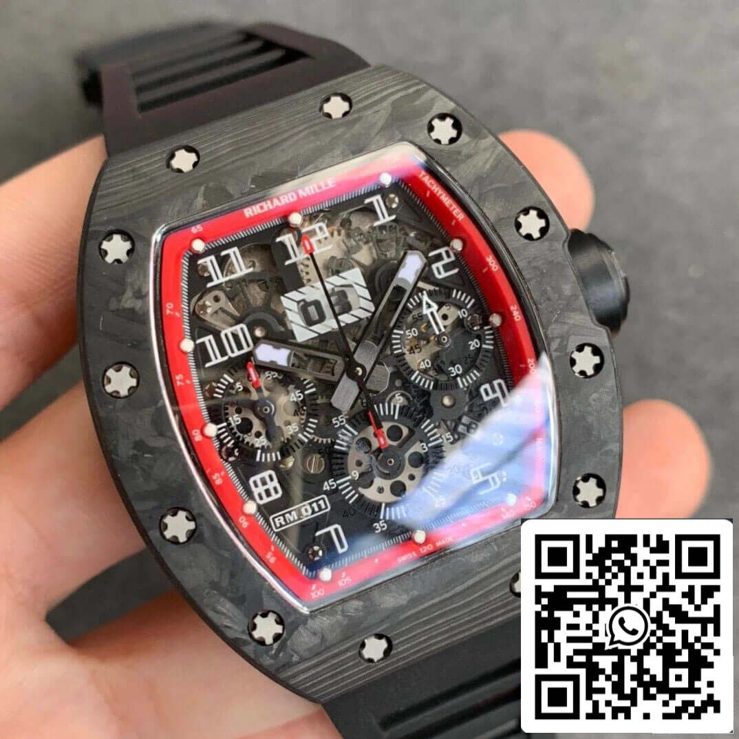 Richard Mille RM011 1:1 Best Edition KV Factory Carbon Fiber Case