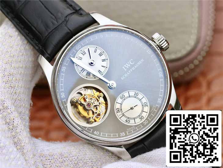 IWC Portugués IW544603 ZF Factory 1:1 Mejor Edición Tourbillon Esfera Gris