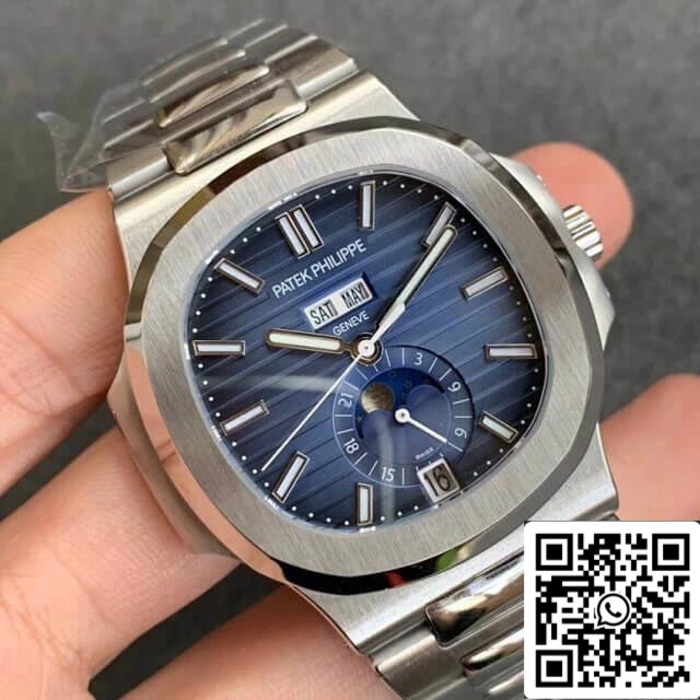 Patek Philippe Nautilus 5726/1A-014 1:1 Mejor edición GR Factory esfera azul