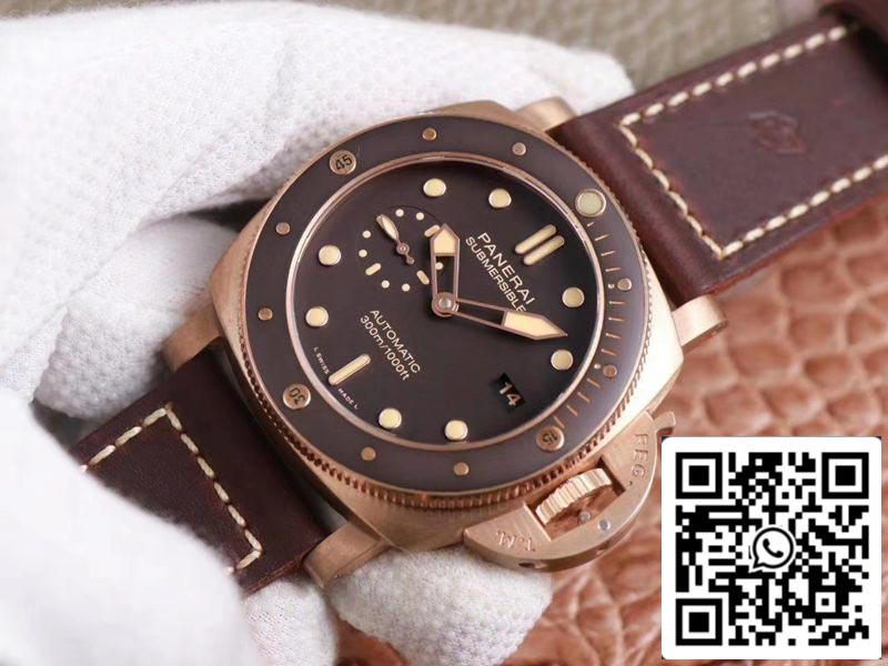 Panerai Submersible PAM00968 1:1 Best Edition VS Factory quadrante marrone svizzero P9010