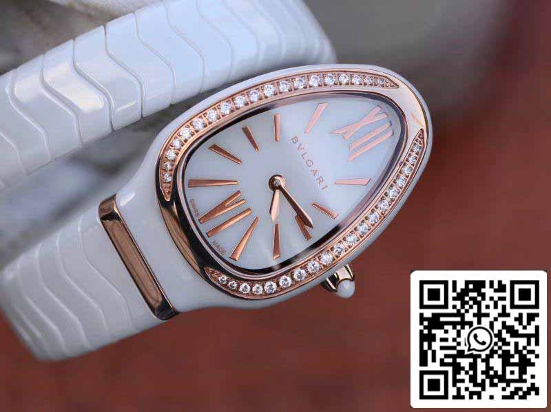 Bulgari Srpenti Spiga 102886 1:1 Best Edition BV Factory Lunetta con diamanti Movimento svizzero al quarzo