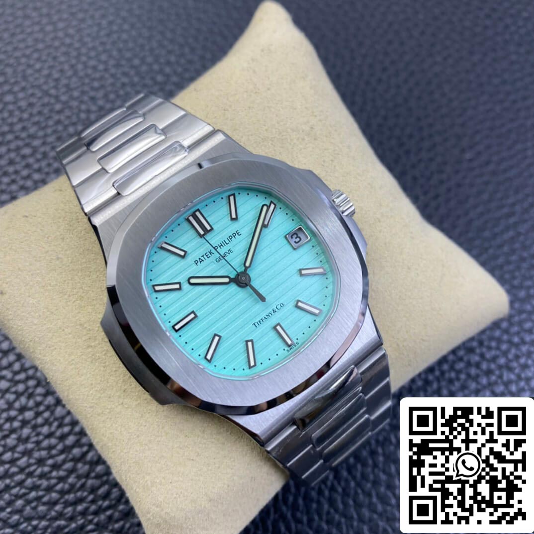 Patek Philippe Nautilus 5711/1A-018 1:1 Migliore edizione 3K Factory Quadrante blu Tiffany