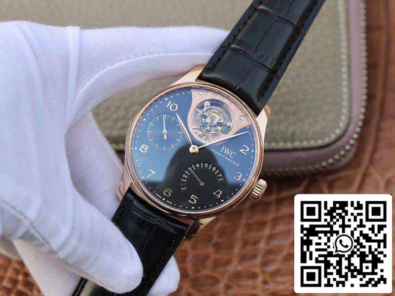 IWC Portuguese IW504210 Tourbillon 18K Rosegold 1:1 Best Edition Swiss automatic complicated tourbillon movement