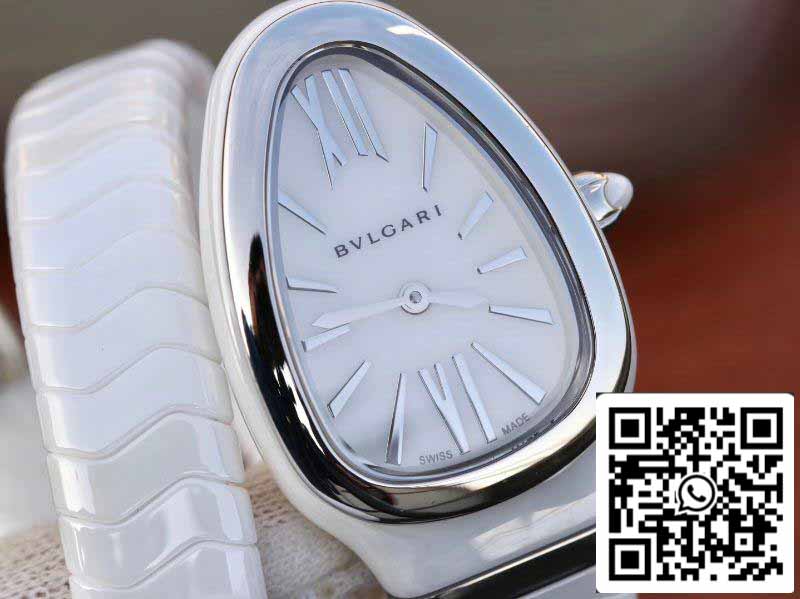 Bvlgari Srpenti Spiga 102613 1:1 Best Edition BV Factory Silver steel Swiss Quartz Movement