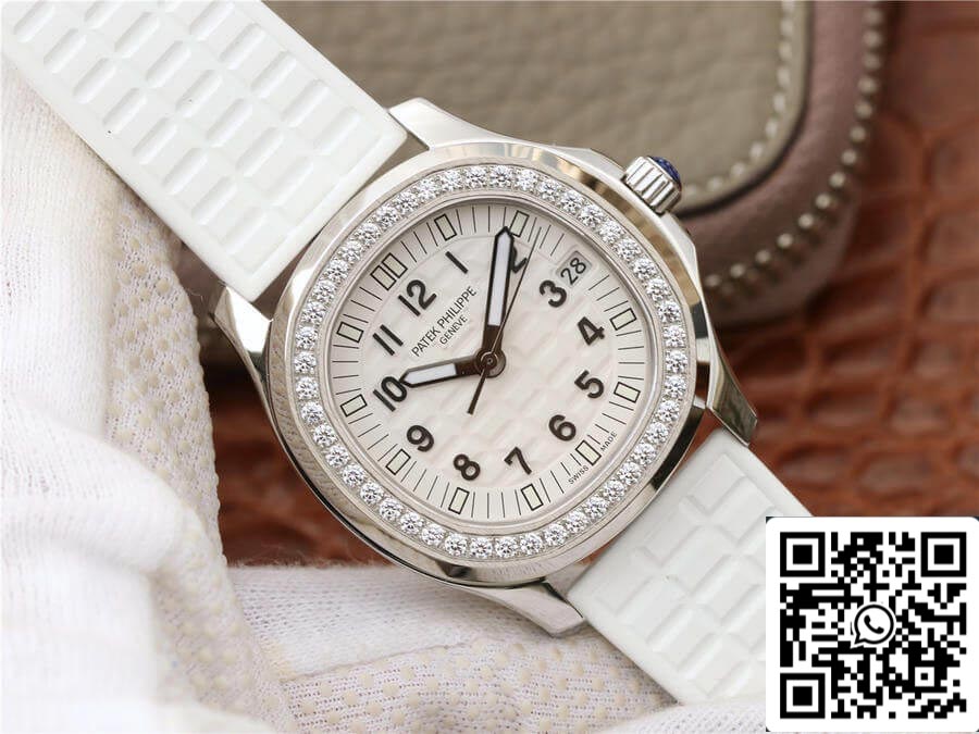 Patek Philippe Aquanaut 5067A-024 1:1 Mejor Edición PPF Factory Diamante Esfera Blanca