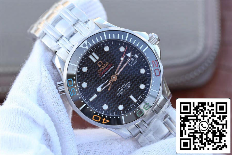 Omega Seamaster Diver 300M 522.30.41.20.01.001 1:1 Migliore edizione V6 Quadrante nero di fabbrica