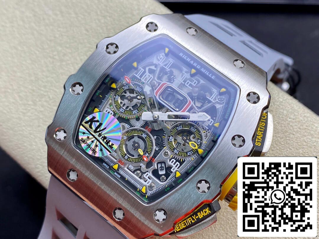 Richard Mille RM11-03 1:1 Mejor Edición KV Factory Acero Titanio